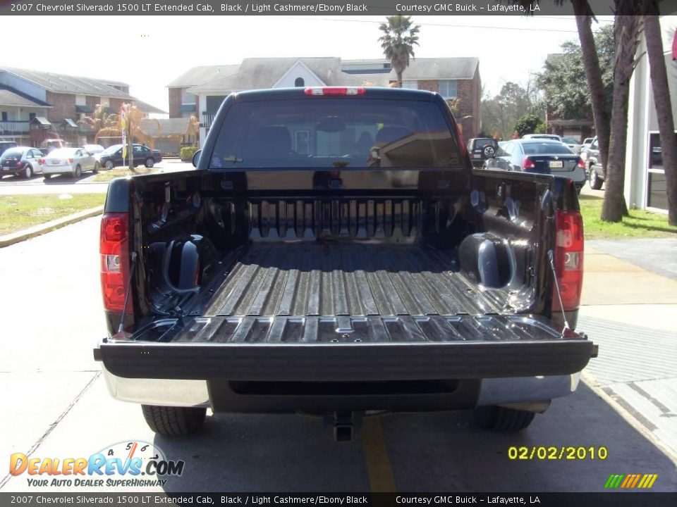 2007 Chevrolet Silverado 1500 LT Extended Cab Black / Light Cashmere/Ebony Black Photo #3
