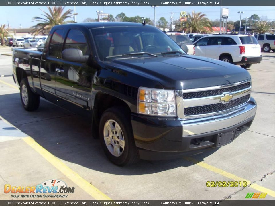 2007 Chevrolet Silverado 1500 LT Extended Cab Black / Light Cashmere/Ebony Black Photo #5