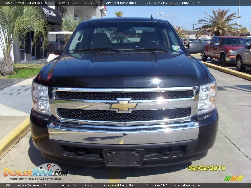 2007 Chevrolet Silverado 1500 LT Extended Cab Black / Light Cashmere/Ebony Black Photo #6