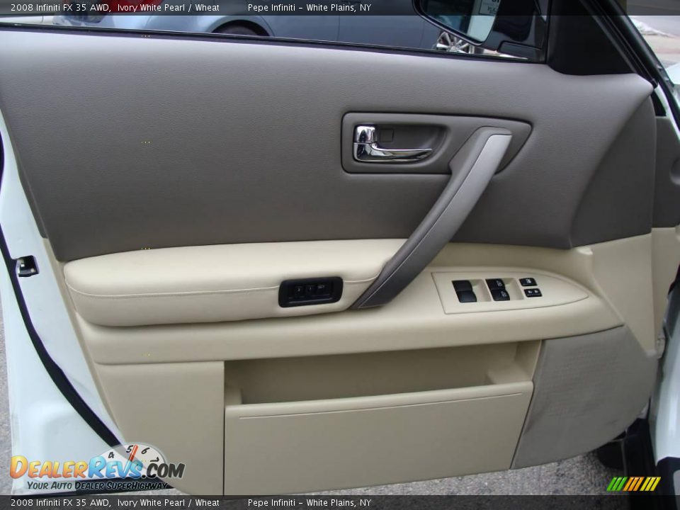 2008 Infiniti FX 35 AWD Ivory White Pearl / Wheat Photo #19