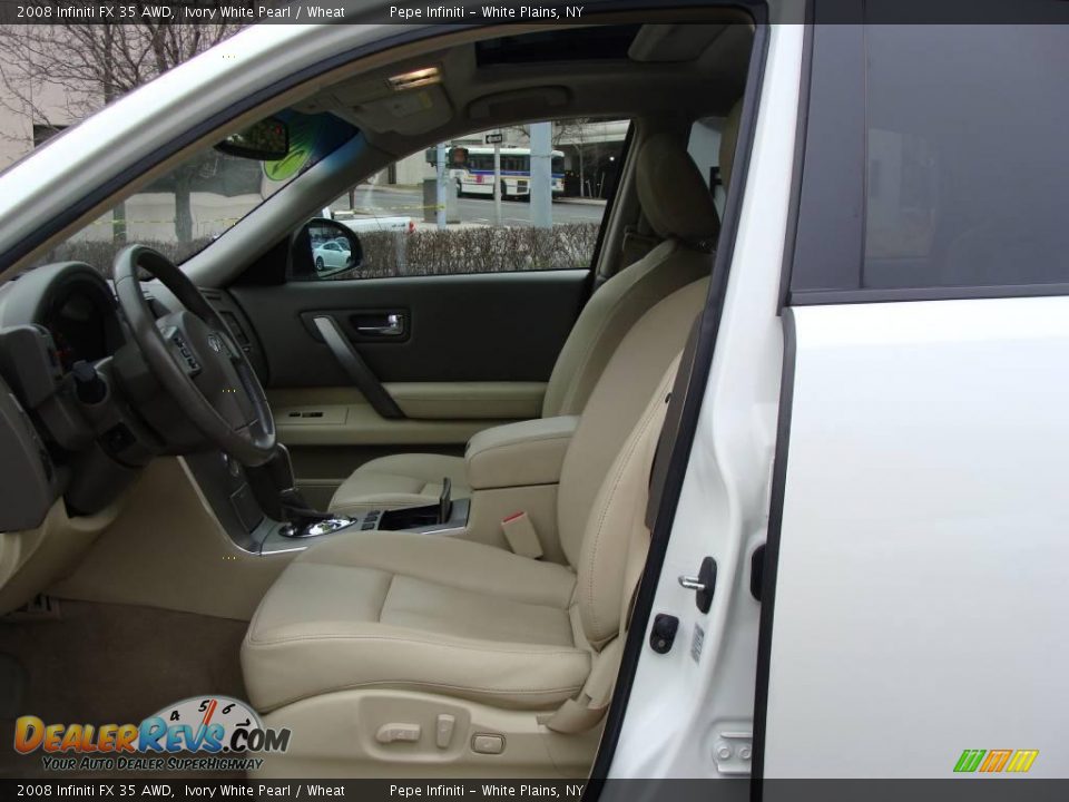 2008 Infiniti FX 35 AWD Ivory White Pearl / Wheat Photo #20