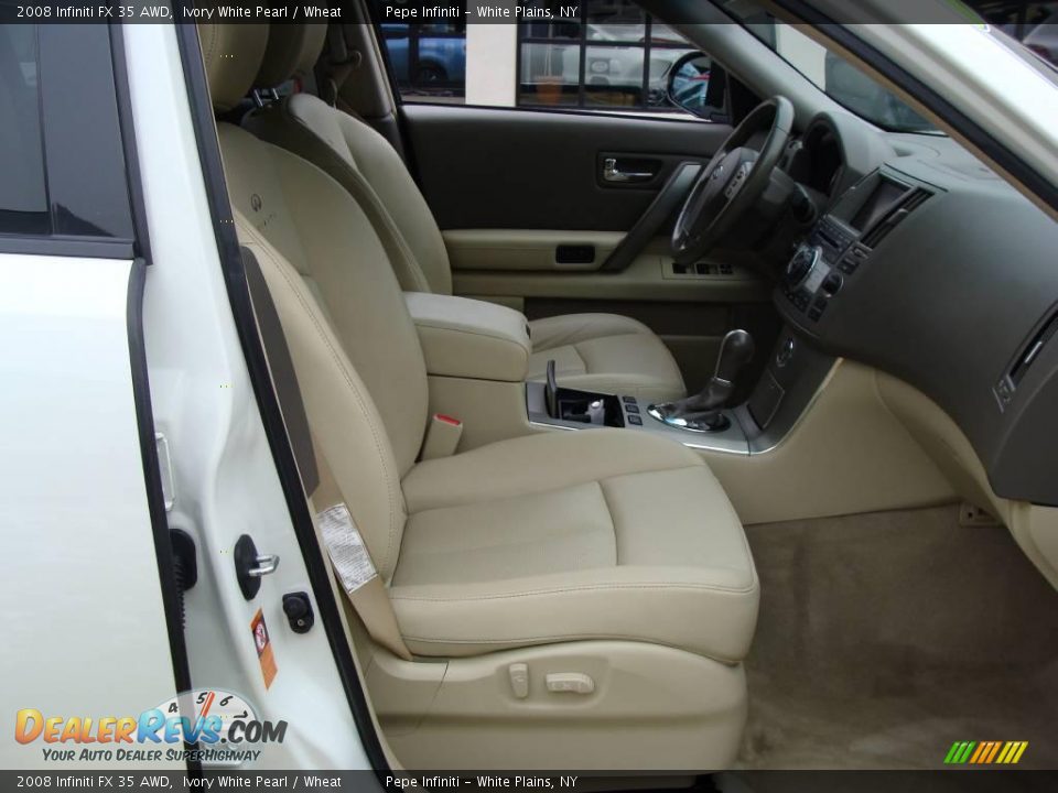 2008 Infiniti FX 35 AWD Ivory White Pearl / Wheat Photo #22