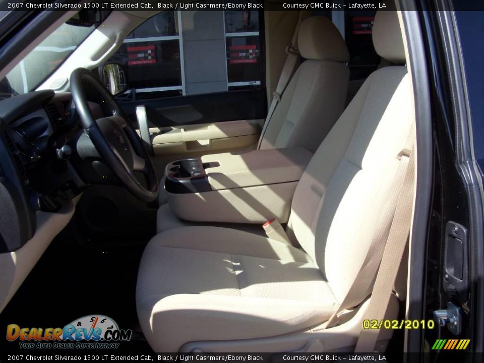 2007 Chevrolet Silverado 1500 LT Extended Cab Black / Light Cashmere/Ebony Black Photo #10