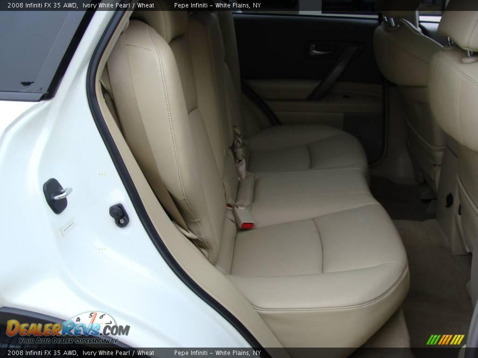 2008 Infiniti FX 35 AWD Ivory White Pearl / Wheat Photo #24