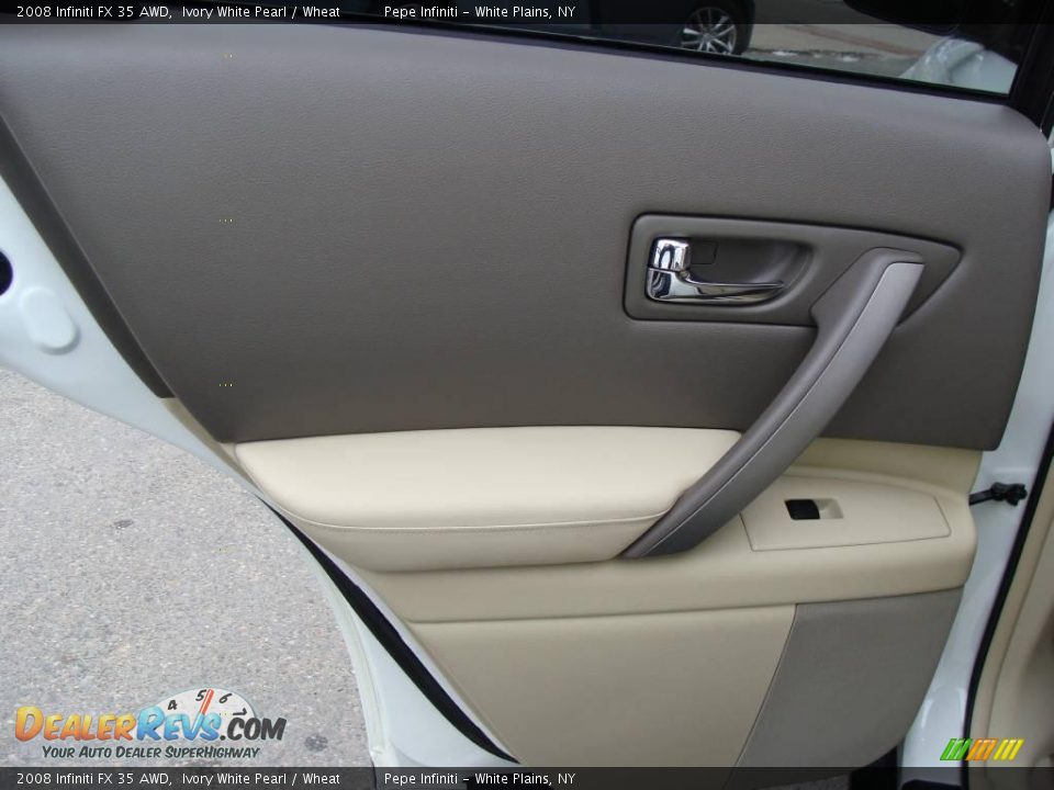 2008 Infiniti FX 35 AWD Ivory White Pearl / Wheat Photo #25
