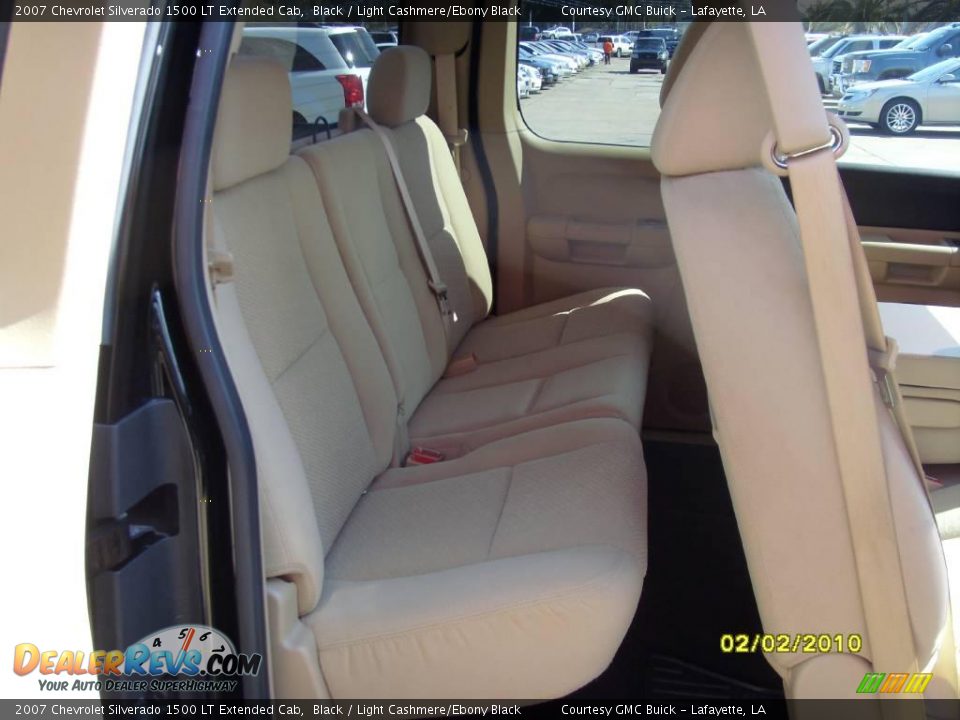 2007 Chevrolet Silverado 1500 LT Extended Cab Black / Light Cashmere/Ebony Black Photo #12