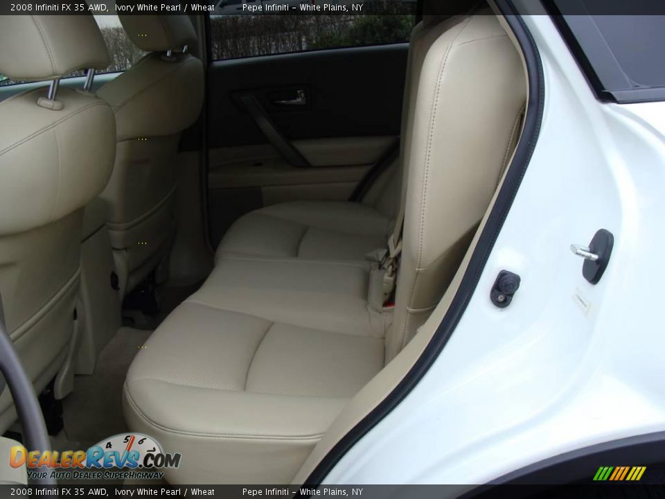 2008 Infiniti FX 35 AWD Ivory White Pearl / Wheat Photo #26