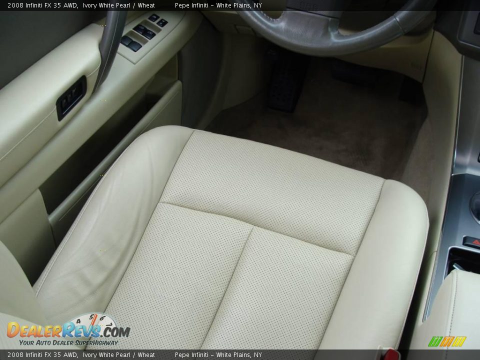 2008 Infiniti FX 35 AWD Ivory White Pearl / Wheat Photo #27