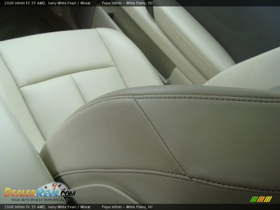 2008 Infiniti FX 35 AWD Ivory White Pearl / Wheat Photo #28