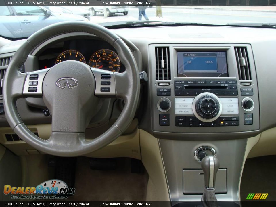 2008 Infiniti FX 35 AWD Ivory White Pearl / Wheat Photo #30