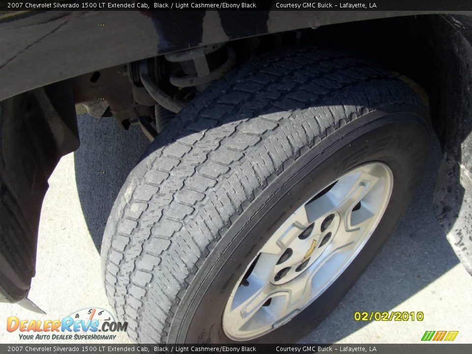 2007 Chevrolet Silverado 1500 LT Extended Cab Black / Light Cashmere/Ebony Black Photo #17