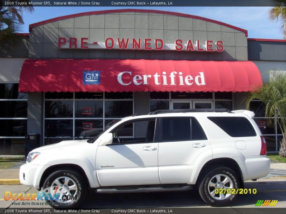 2008 Toyota 4Runner SR5 Natural White / Stone Gray Photo #1