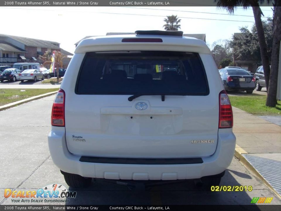 2008 Toyota 4Runner SR5 Natural White / Stone Gray Photo #2