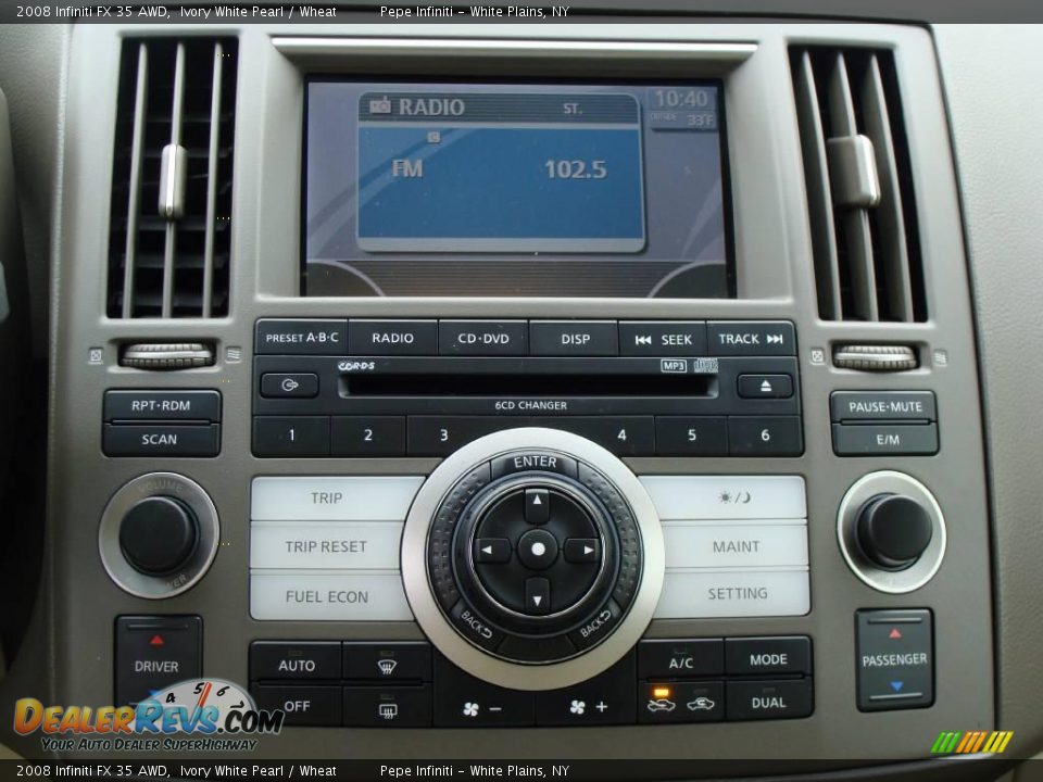 2008 Infiniti FX 35 AWD Ivory White Pearl / Wheat Photo #32