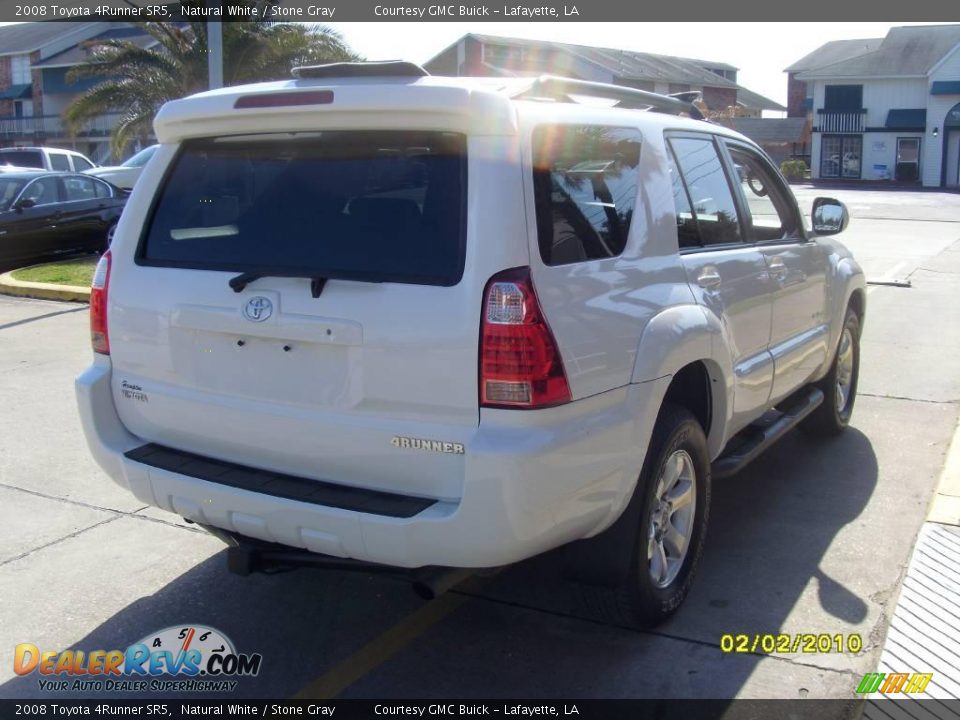 2008 Toyota 4Runner SR5 Natural White / Stone Gray Photo #4