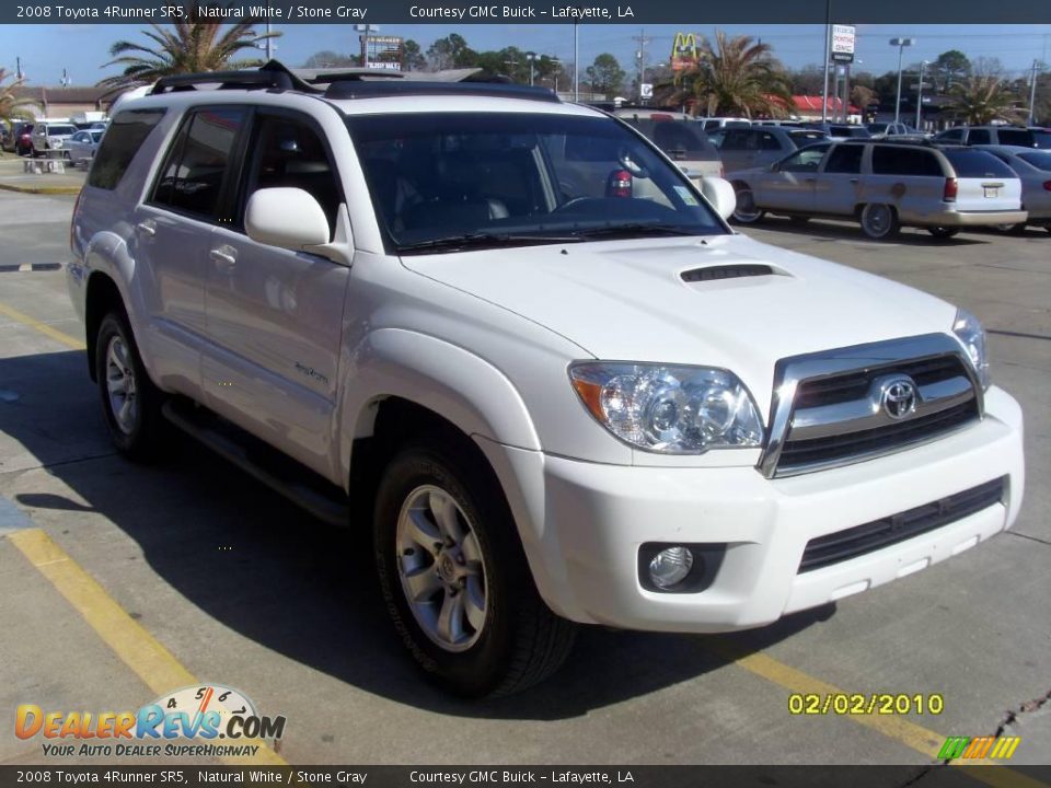 2008 Toyota 4Runner SR5 Natural White / Stone Gray Photo #5