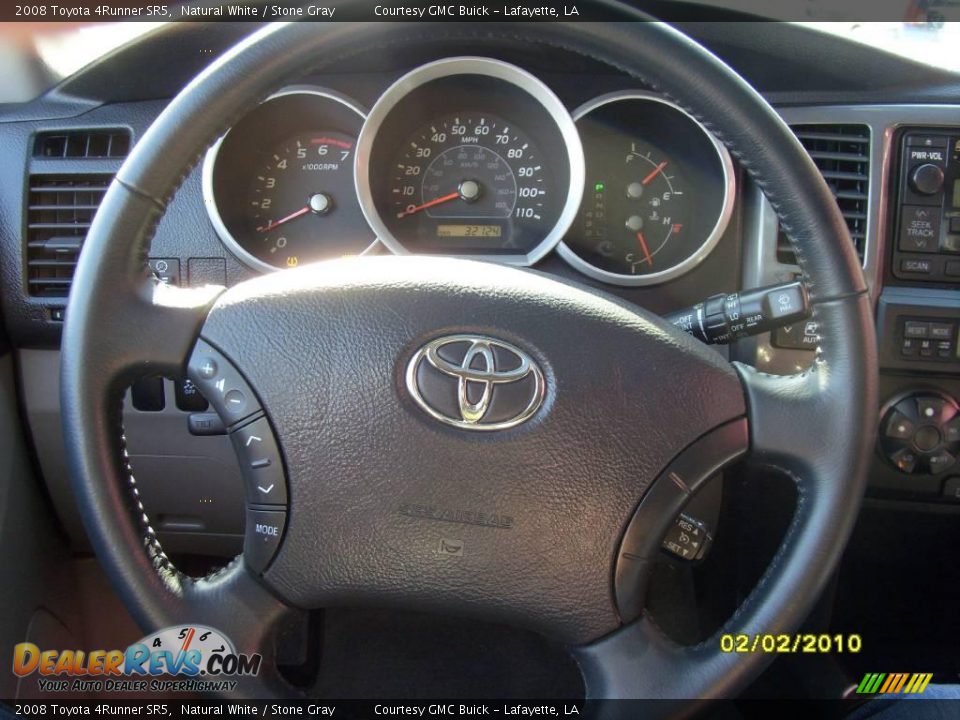 2008 Toyota 4Runner SR5 Natural White / Stone Gray Photo #7