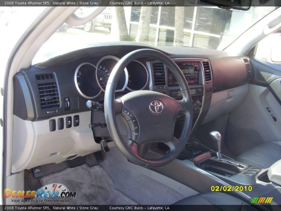 2008 Toyota 4Runner SR5 Natural White / Stone Gray Photo #8