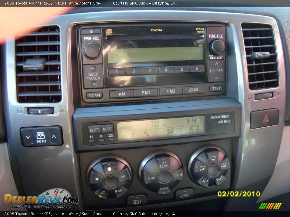 2008 Toyota 4Runner SR5 Natural White / Stone Gray Photo #15
