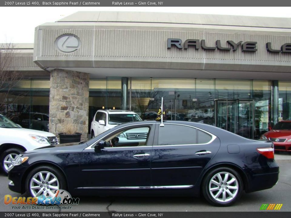 2007 Lexus LS 460 Black Sapphire Pearl / Cashmere Photo #3