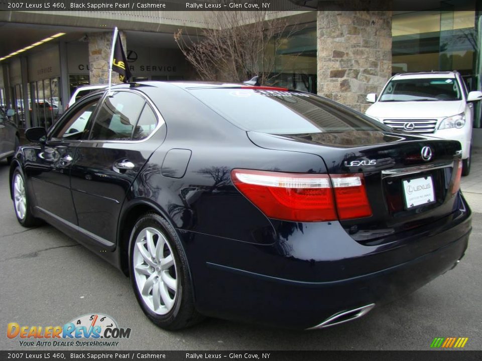 2007 Lexus LS 460 Black Sapphire Pearl / Cashmere Photo #4