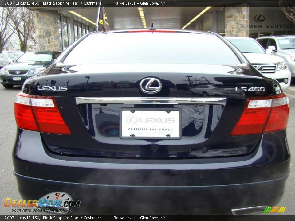 2007 Lexus LS 460 Black Sapphire Pearl / Cashmere Photo #5