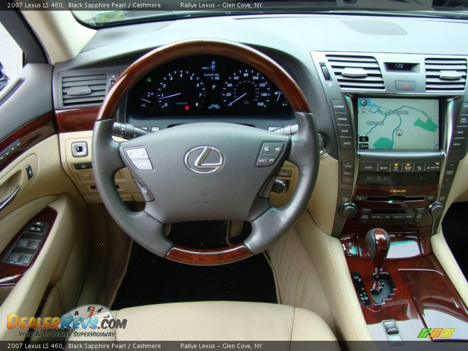 2007 Lexus LS 460 Black Sapphire Pearl / Cashmere Photo #12
