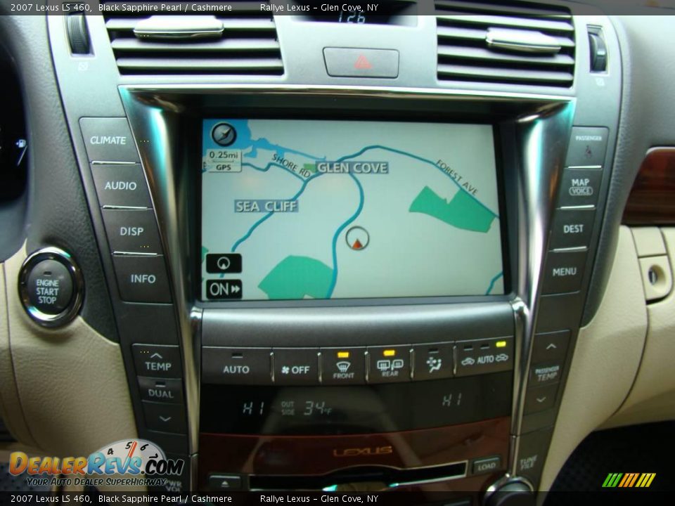 2007 Lexus LS 460 Black Sapphire Pearl / Cashmere Photo #13