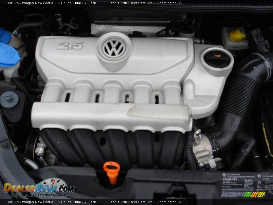 2006 Volkswagen New Beetle 2.5 Coupe Black / Black Photo #13