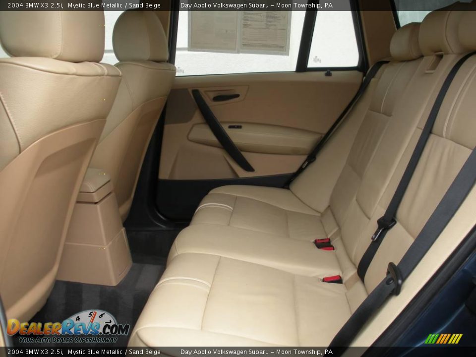2004 BMW X3 2.5i Mystic Blue Metallic / Sand Beige Photo #10