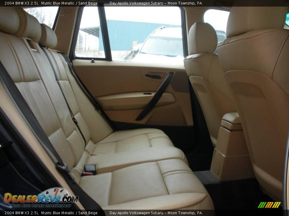 2004 BMW X3 2.5i Mystic Blue Metallic / Sand Beige Photo #12