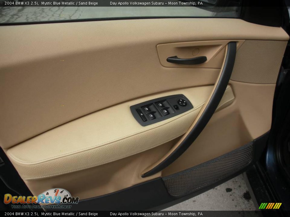 2004 BMW X3 2.5i Mystic Blue Metallic / Sand Beige Photo #16
