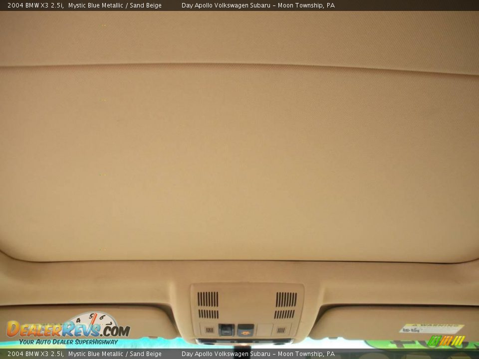 2004 BMW X3 2.5i Mystic Blue Metallic / Sand Beige Photo #18