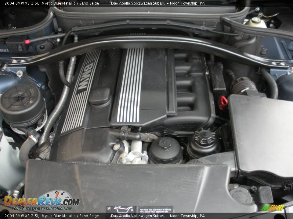 2004 BMW X3 2.5i Mystic Blue Metallic / Sand Beige Photo #20