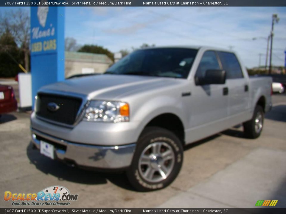 2007 Ford F150 XLT SuperCrew 4x4 Silver Metallic / Medium/Dark Flint Photo #4