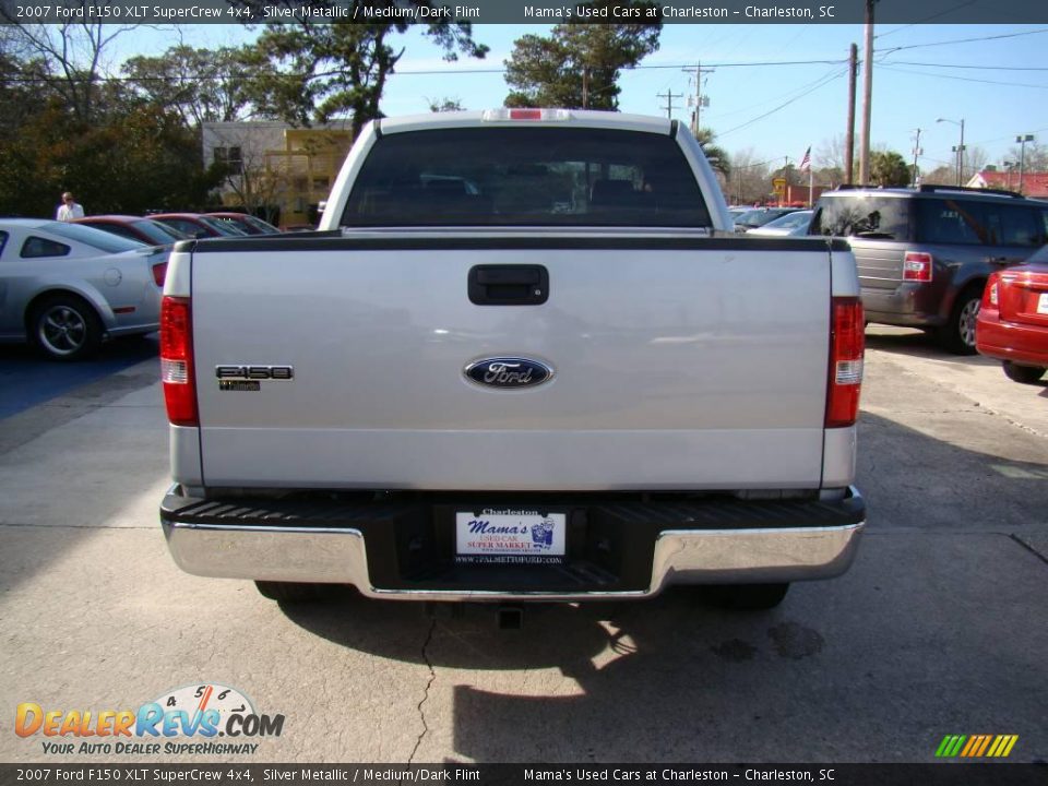 2007 Ford F150 XLT SuperCrew 4x4 Silver Metallic / Medium/Dark Flint Photo #7