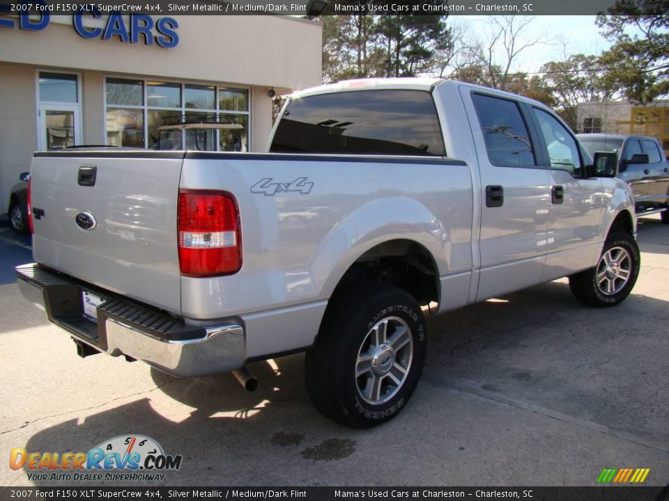 2007 Ford F150 XLT SuperCrew 4x4 Silver Metallic / Medium/Dark Flint Photo #8