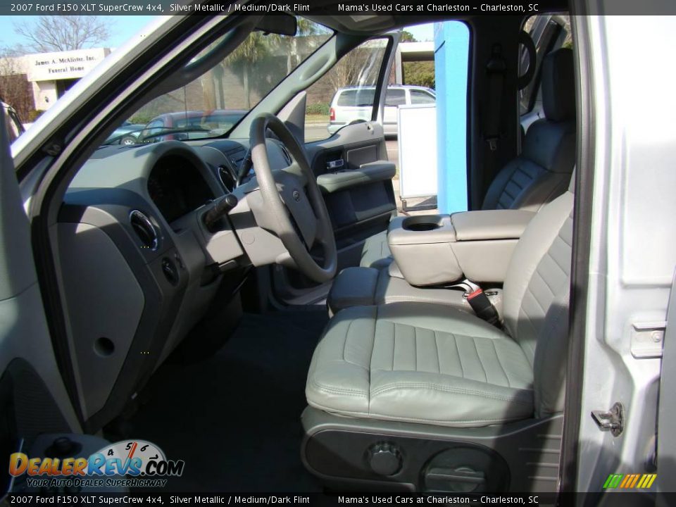 2007 Ford F150 XLT SuperCrew 4x4 Silver Metallic / Medium/Dark Flint Photo #10