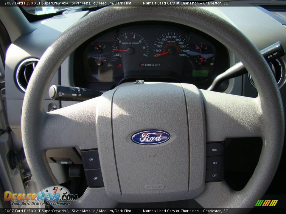 2007 Ford F150 XLT SuperCrew 4x4 Silver Metallic / Medium/Dark Flint Photo #21