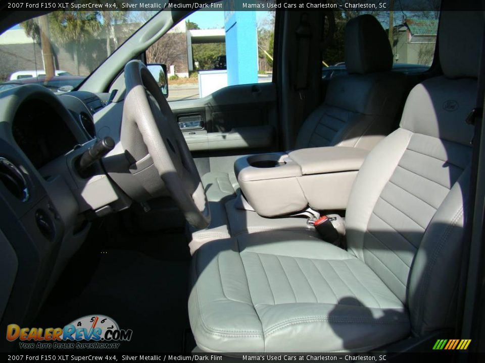 2007 Ford F150 XLT SuperCrew 4x4 Silver Metallic / Medium/Dark Flint Photo #36