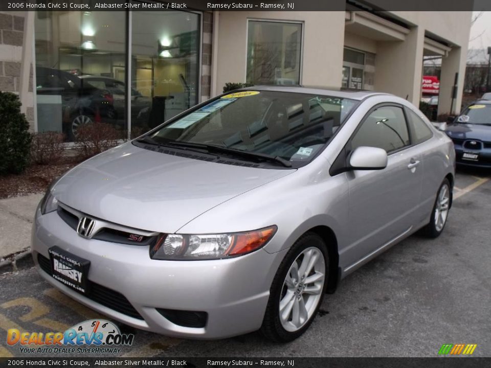2006 Honda Civic Si Coupe Alabaster Silver Metallic / Black Photo #1