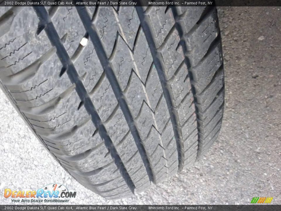 2002 Dodge Dakota SLT Quad Cab 4x4 Atlantic Blue Pearl / Dark Slate Gray Photo #2