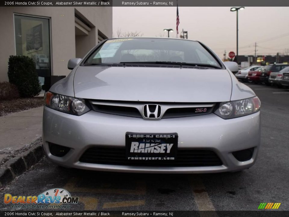 2006 Honda Civic Si Coupe Alabaster Silver Metallic / Black Photo #10