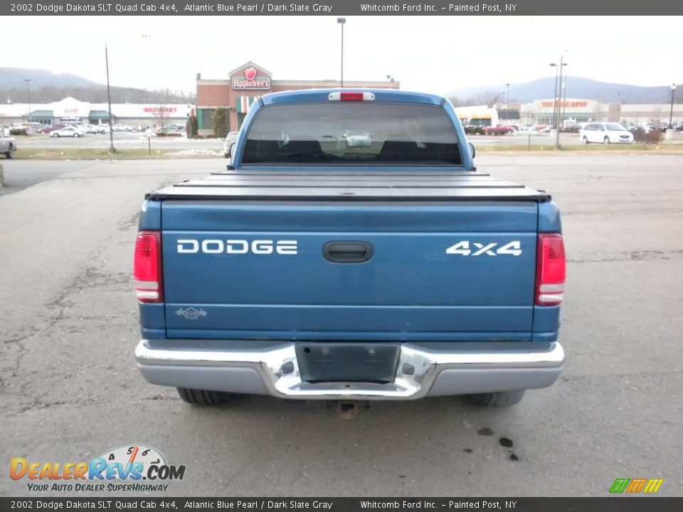 2002 Dodge Dakota Slt Quad Cab 4x4 Atlantic Blue Pearl Dark Slate Gray Photo 16 6148