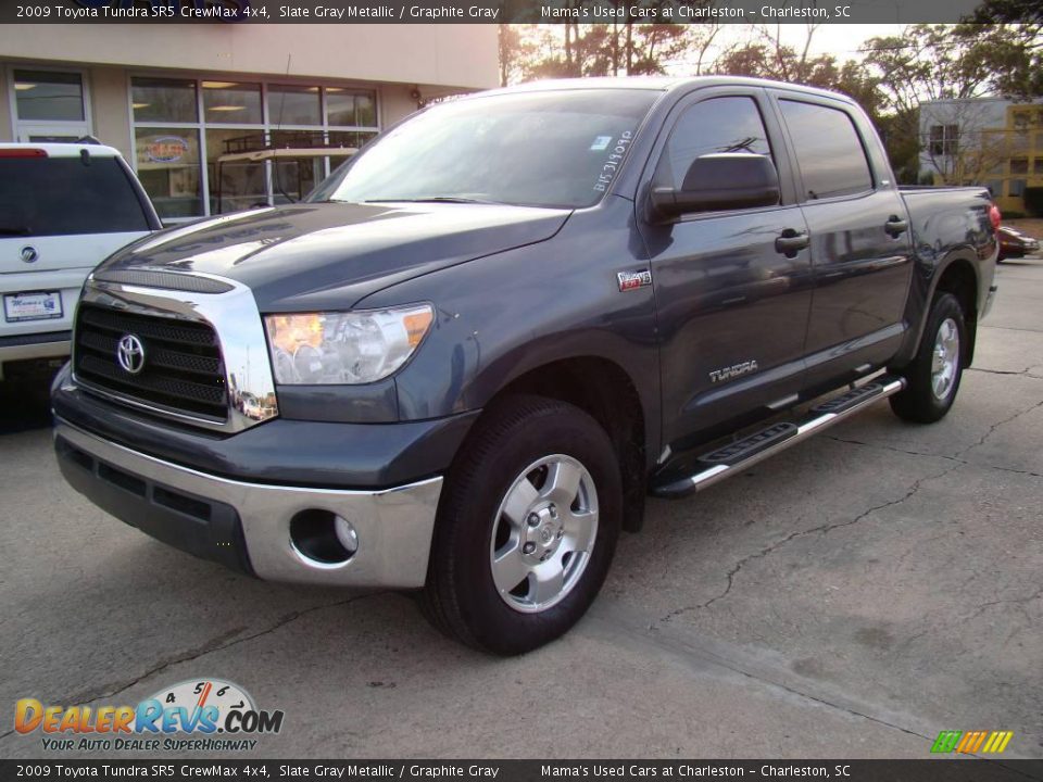 2009 Toyota Tundra SR5 CrewMax 4x4 Slate Gray Metallic / Graphite Gray Photo #2