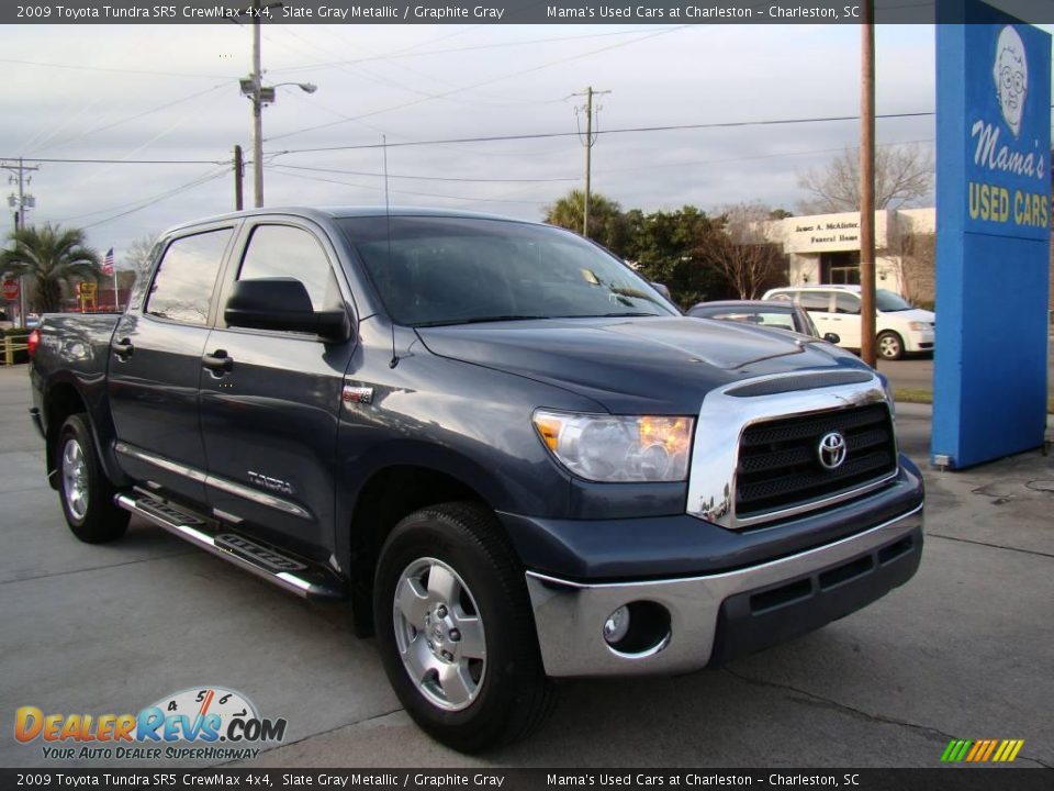 2009 Toyota Tundra SR5 CrewMax 4x4 Slate Gray Metallic / Graphite Gray Photo #4