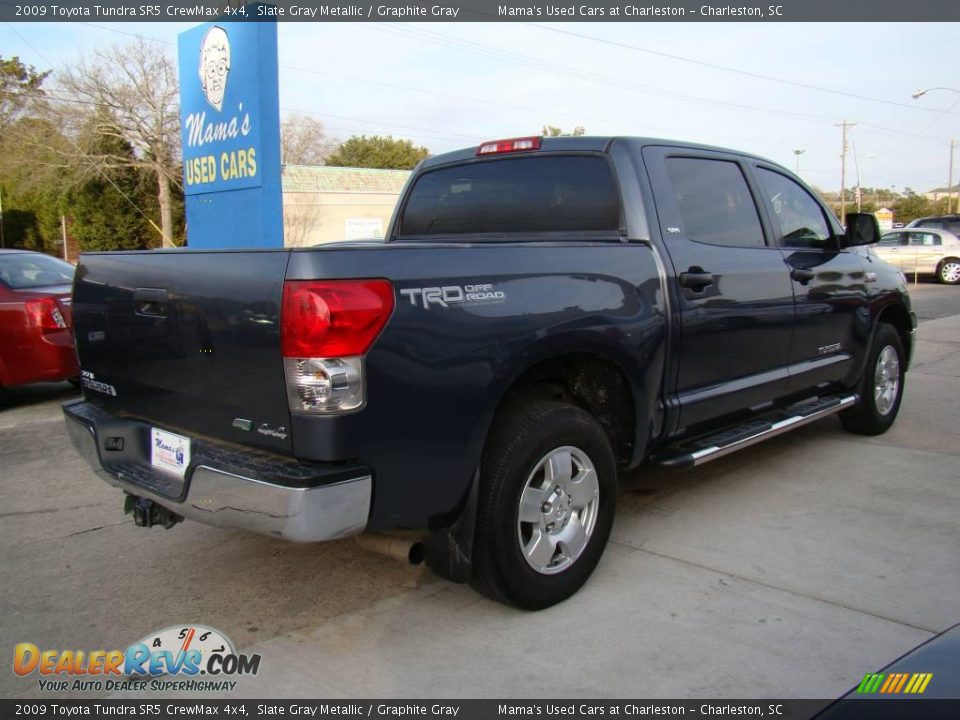 2009 Toyota Tundra SR5 CrewMax 4x4 Slate Gray Metallic / Graphite Gray Photo #5