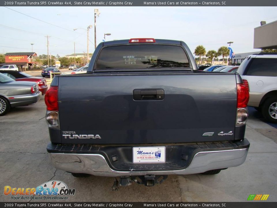 2009 Toyota Tundra SR5 CrewMax 4x4 Slate Gray Metallic / Graphite Gray Photo #6