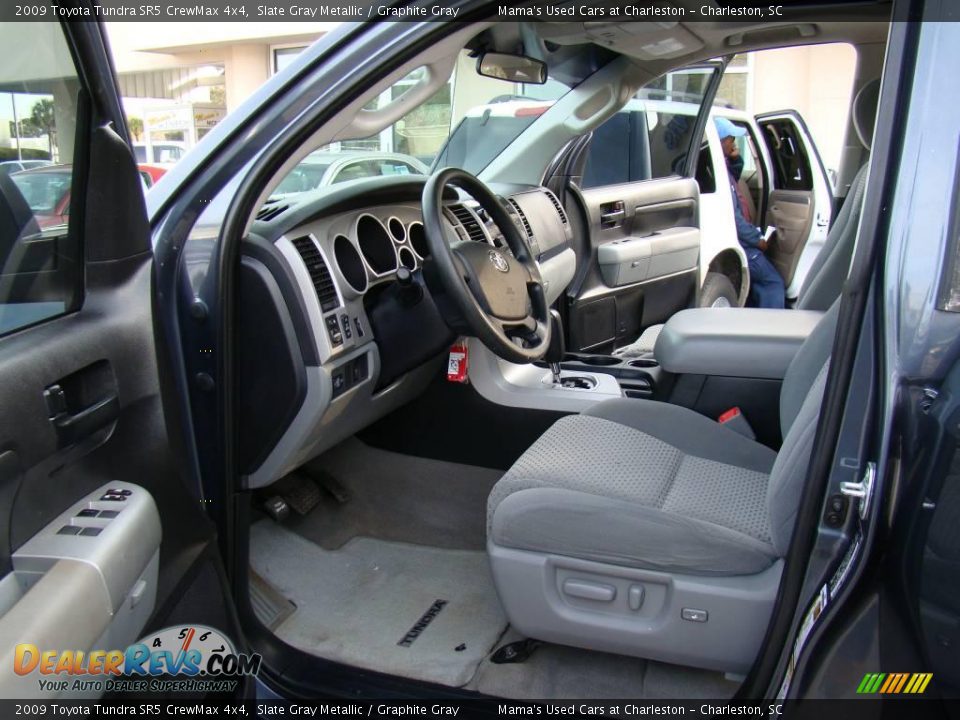 2009 Toyota Tundra SR5 CrewMax 4x4 Slate Gray Metallic / Graphite Gray Photo #8