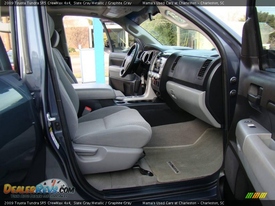 2009 Toyota Tundra SR5 CrewMax 4x4 Slate Gray Metallic / Graphite Gray Photo #15